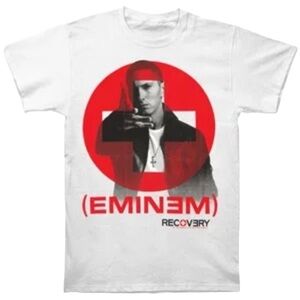 Eminem Recovery Album White Graphic T-Shirt - Unisex XL Size             ‎     G
